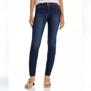 L'Agence Prime Blue Vintage High Rise Margot Skinny Jeans Womens Size 23